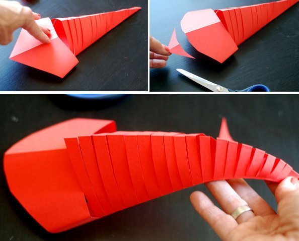 Модульное оригами. Рыбка. Схема сборки пошагово с фото для начинающих
