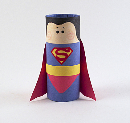 Cardboard-Tube-Superman-1