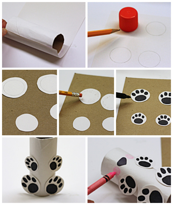 cardboard-tube-polar-bear-steps