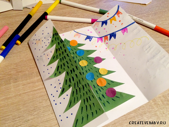 🎄15 мастер-классов по изготовлению на Новый год объемных ёлочек из бумаги и картона