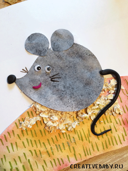 Мышка - Поделки из бумаги, Животные, для детей от 5 лет | HandCraftGuide